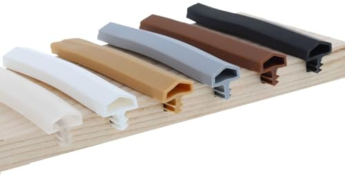 ToniTec Türdichtung Dichtprofil M 680 Abdichtung für Falztüren Braun 5 Meter