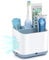 toprance Multifunctional Toothbrush Holder White Anti-slip Toothbrush Holder Caddy Small Bathroom Countertop Organizer And Storage Stand For Electric Tooth Brush, Toothpaste, Floss, Razor