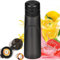 Flavourit Compatible with Water Bottle pod Set Pack, Compatible with Bottle Flavour Pods, Flavored Fruit Taste Pods Bottle, 0 Sugar, 0 Calorie For Fitness Outdoor School (Black Cup+7 Flavors)