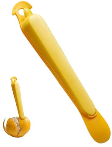 Sbuccia-limone, sbucciatore d'arancia – strumento agrumi/limone in acciaio inox | semplice taglia-frutta, utensile da cucina portatile, pelapatate per carote kiwi