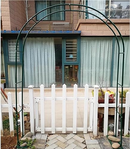 Großer Gartenbogen, Extra Breiter 300/350 Cm Gartenlauben-Torbogen, Rosenbogen Für Rosen, Kletterpflanzen, Unterstützung Für Hochzeitsbogen, Extra Hoher Pergola-Spalier, Weinreben-Torbogen, Schwarz,