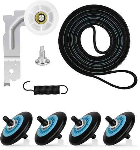 Pièces de sèche-linge améliorées pour kit de rouleau de sèche-linge Sam.sung DC97-16782A, 6602-001655, poulie de renvoi DC93-00634A, compatible avec le sèche-linge Sam.sung DV45H7000EW/A2