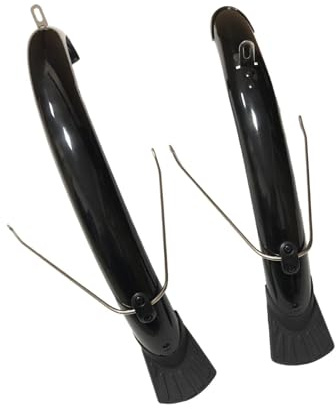 Harilla Kotflügel-Schmutzfänger für Falträder, für 20-Zoll-Räder, Schwarze Faltbare Fahrrad-Schmutzfänger, Schutzblech-Set für vorne und hinten, einfache