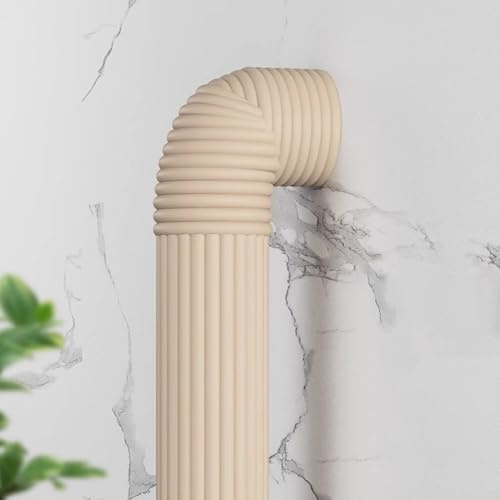 Self Seal Pipe Insulation Lagging Foam, Foam Self Adhesive Insulation Tape, Outdoor Water Pipe Radiator Pipes Anti-Freezing Noise Reduction Strip Winter Foam Pipe Insulation Tape, 2mx8cm (Beige)