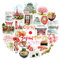 Navy Peony Imperial Japan Statement Stickers (29pcs) - for Laptop, Water Bottle, Luggage