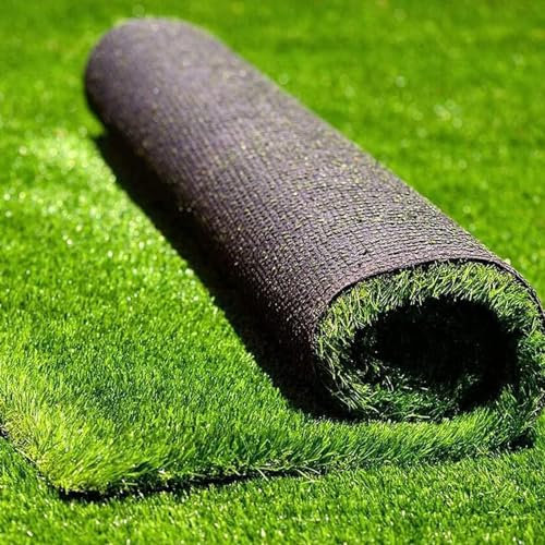 Gazon artificiel d'extérieur 2 x 1 m Rouleau de gazon synthétique pour tapis de jardin, terrasse, balcon, gazon synthétique vert (taille : 2 x 2 m)