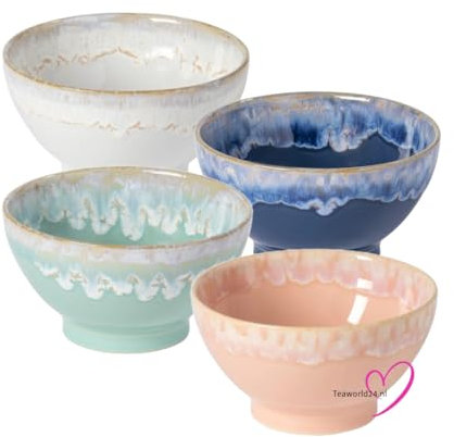 Costa Nova - Geschirr - Schalen - Grespresso Muli color- Steingut - 14,5 cm rund - 4er Set