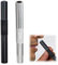 JAWUZ 2 Pièces Tubes En Métal Réutilisables De Qualité Supérieure,7Cm Métal Tubes Pour S-Iffers,Paille Metallique Allocateur(Noir/argent)