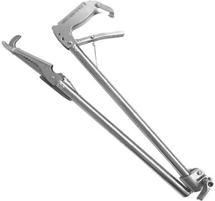 HOLIDYOYO Pinze Per Grigliare Lunghe in Acciaio Inossidabile, Morsetto Antiscivolo Per Granchi e Aragoste, Accessorio Cucina Resistente Per Raccolta Frutti Di Mare e Barbecue