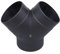 75mm Air Vent Ducting | Y Piece Elbow Pipe Outlet Exhaust Connector, for Outlet Exhaust for Parking Heater, Ducting Tee Junction Air Duct Heating Accessories