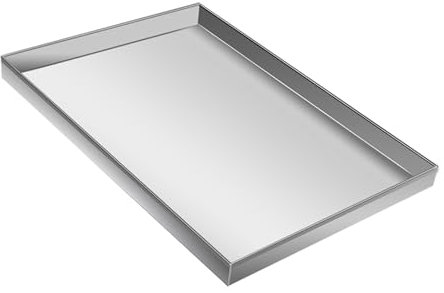 Bandeja Metálica, Bandeja de Drenaje de Acero Inoxidable para Lavadora, de Goteo para Dispensador de Agua, Multiusos, Antifugas, Protege el Suelo (Sin Orificios).(80x60x4cm(31.5x23.6x1.6in))