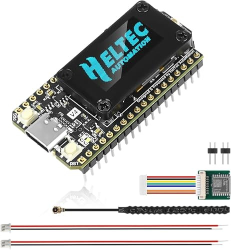 diymore ESP32 LoRa V4 Entwicklungsboard, Verbessert ESP32 S3 LoRa Architektur, WLAN, Bluetooth, 2 MB PSRAM, 16 MB Flash, 863–928 MHz Antennen, unterstützt GPS und Solar mit L76 GNSS-Modul