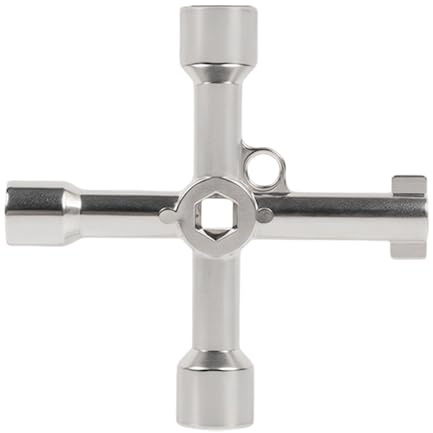 ZenithQuest 5-in-1 Triangle Key– Universal Utility Key with 5 Sizes, Multi-Purpose Meter Triangle Key for Electric Cabinet, Gas Box, Water Meter, Trash Can, and Lockers