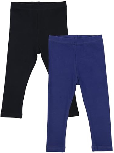 TupTam Baby Mädchen Leggings Lang – 2er Pack – Weiche Baumwollhose in Pastellfarben – Blickdicht & Bequem