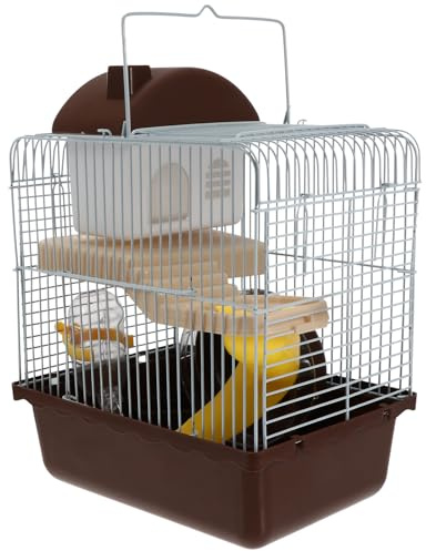 PRETYZOOM Cage à Hamster Cabane D'activités pour Animaux en Plastique Robuste Double Couche Cachette Amusante et Accessoire Coloré pour Petit Hamster ou Animal de Couleur Aléatoire