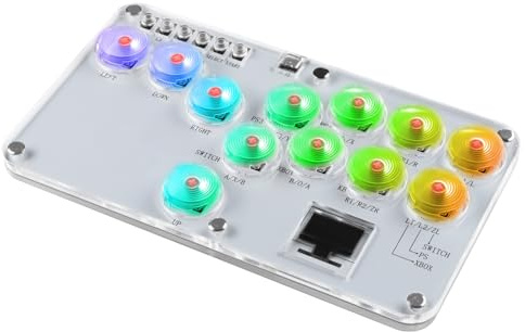 IOIUSKKU Game Fighting Keyboard Experience Low Latency Features Customizable RGB Support Compatible With PC Switch Arcade Stick Arcade Controller Street Fight