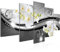 Runa Art - Bilder Blumen Orchidee 200 x 100 cm 5 Teilig XXL Wanddekoration Design Schwarz Weiss 210651c