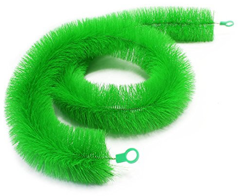 Wiltec Brosse pour Fraie 200cm Ø 15cm Brosse de reproduction Verte Brosse de ponte pour Carpes Koï Bassin Étang Équipement aquatique Entretien Étang Bassin de Jardin