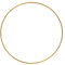 RAYHER HOBBY RAYHER HOBBY Rayher 2505306 Metallring, gold beschichtet, 25 cm ø, Stärke ca. 3,5 mm, Drahtring zum Basteln, für Wickeltechnik, Traumfänger Ring, Makramee Ring, Floristik