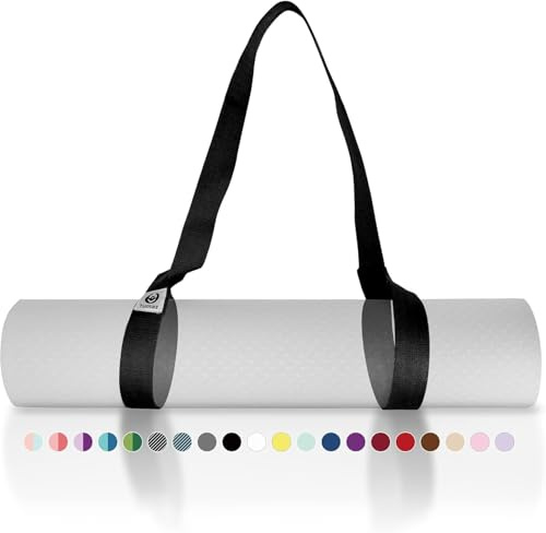 Tumaz Yoga Mat Strap (2 Sizes) with Extra Thick & Comfy Delicate Texture, Adjustable Yoga Mat Carrier
