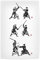 artboxONE Poster 30x20 cm Menschen Samurai Fight tryptique hochwertiger Design Kunstdruck - Bild Samurai Japan Katana