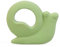 GRÜNSPECHT Bio-Spieltier aus Naturkautschuk, Zahnungshilfe & Spielzeug, BPA frei, fördert Feinmotorik & Tastsinn, Schnecke, grün (683-00)