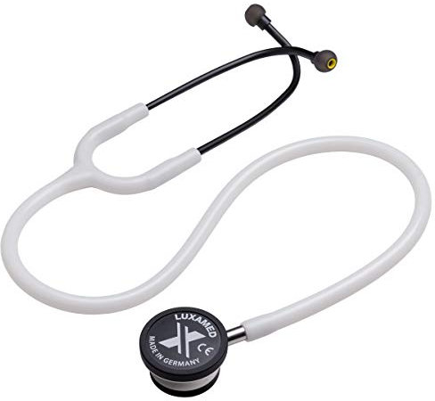 Luxamed Doppelkopf Stethoskop Stethoscop LuxaScope Sonus Adult, Erwachsene, 44mm, weiß