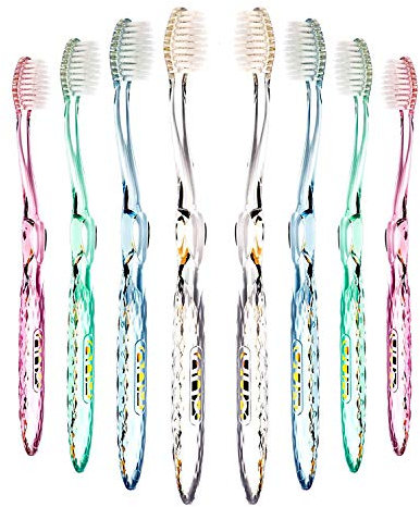 Nano-b 4+4 Rainbow Pack Antibacterial Toothbrush with Silver Impregnated Bristles