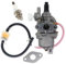 HURI Vergaser mit Benzinfilter Benzinschlauch Zündkerze für 2 Takt 47ccm 49ccm Pocketbike Pocket Quad Benzinhahn Pocket