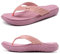 KuaiLu Rosa Infradito Donna Comode Infradito da Spiaggia Sandali Ortopedici con Supporto per Arco Eleganti Sandali in Pelle per l'estate Taglia 39EU