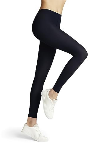 FALKE Damen Leggings Pure Matt 50 DEN W Le halb-blickdicht einfarbig 1 Stück, Blau Classy Blue 6619, M-L