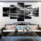 Targawerelax Leinwand-Wandkunst 5 Stück Leinwand Gemälde Drucke Bild Plattenspieler Plattenspieler Poster Wohnkultur Für Wohnzimmer Wandkunst Dekoration 100x55cm
