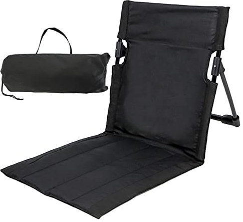 PW TOOLS Sitzkissen mit Rückenlehne Camping, Bodenstuhl Outdoor, Faltbares Sitz-Rückenkissen, Strandmatte Faltbar mit Rückenlehne, Stadionsitzkissen Tragbares, für Hinterhof Camping Picknick
