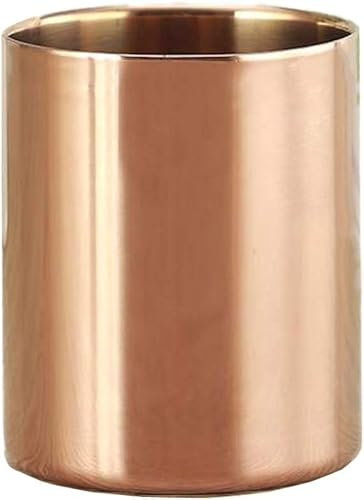 NALsa Porte-Stylo en Acier Inoxydable, Or Rose, Porte-Stylo de Bureau pour étudiant, Porte-Brosse de Maquillage, Vase, conteneur de Stylo de Bureau, boîte de Rangement