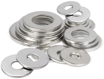 Unterlegscheiben M8 x 16mm Große, 50 Stück Karosseriescheibe 304 Edelstahl, A2 V2A Beilagscheiben Rostfreie, Metallscheiben für Schrauben Muttern Gewindestange