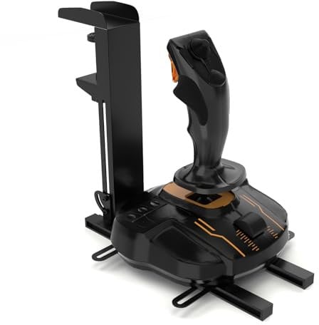 DIWANGUS UK Hotas Desk Mount 1pcs, Joystick Desk Mount for Flight Sim Game Joystick Suitable for Thrustmaster T16000M FCS/TCA/T.Flight HOTAS 1/4, for Logitech G X52/X52 Pro/X56(Joystick NOT INCLUDED)
