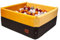 GoldenGroup Piscina de bolas para bebé, 120 x 120 cm, juguete, piscina de pelotas, zona de juegos interior, espuma cuadrada, niños, sin pelotas, amarillo/grafito