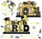 GoldRock Graduation Deko Holzschild Bachelor Deko Konfetti Set, Abschluss Deko Bestandene Prüfung Geschenk, Bachelor Tischdeko Schwarzes Gold, Abitur 2024 Deko Tish, Streudeko Abi 2024 Geschenke Holz