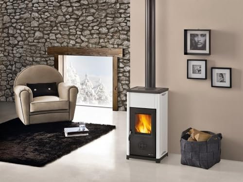 1PEZZO La Nordica STUFA A LEGNA TEA Col. Bianco