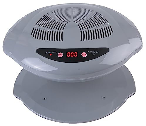Sèche-ongles 400 W, Modes de Vent Réglables, Ventilateur D'air avec Capteur Intelligent, Corps en Plastique ABS, adapté aux Mains et aux Pieds, Vent Chaud et Froid pour (Prise UE