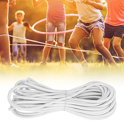 Corde élastique en Polypropylène, Bande élastique Ronde, Corde à Linge, Fibre Blanche, Cordon élastique de 5Mm, Ficelle de Jardin