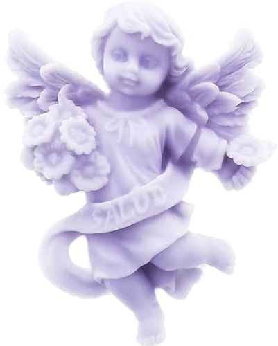 Molde de Silicona Angelito de la Salud para Jabones y Manualidades | Antiadherente, Flexible y Resistente | Ideal para Crear Figuras Detalladas | 8,6x6,6x2,1 cm