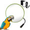 MUALROUS Cage à Oiseaux Chauffage Chauffe-Oiseaux avec Miroir Et Corde Anti-Morsure 18W Coussin Chauffant pour Oiseaux Cage à Oiseaux Plaque Chauffante pour Perruches Perroquets Calopsittes Conure