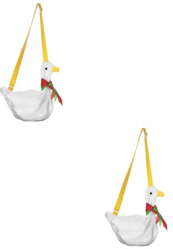 LIFKOME 2stücke Plüsch Enten Rucksack Für Niedlicher Cartoon Umhängetasche Waschbar Und Praktisch Für Jungen Und Mädchen Langlebiges Design Mit Entenmotiv