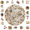 Vintage Art Collage Retro Journaling Supplies - 112 Pcs Vinyl Stickers - Aesthetic Laptop & Scrapbook Stickers
