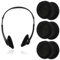 3 Pairs Ear Cushions - Foam Headphone & Earbud Sponge Covers, 50mm Earpad Cushion Covers for Most Headphone & Office Telephone Headsets