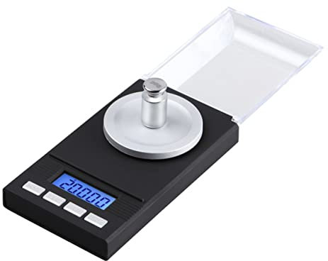 OKUMEYR 20g Digitale Schmuckwaage Mit Hintergrundbeleuchtung Lcd-display Präzision Kompakt Für Schmuck Postsendungen Batteriebetrieben Nicht Inklusive
