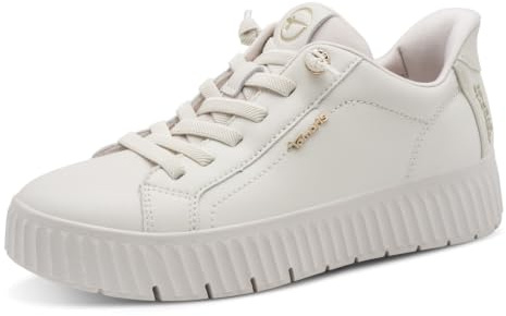 Tamaris Comfort Damen Step IN Leder Sneaker flach zum Schlupfen Wide Fit