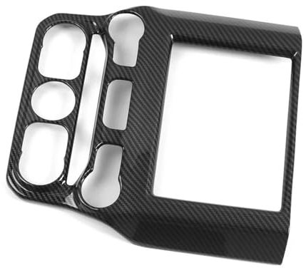 ZSHYTWE Auto Zubehör Innenraum Armaturenbrett-Navigationsrahmenabdeckung Dekorativer Aufkleber Verkleidung Für Dodge Für Ram 1500 2019 2020 Kohlefaser-ABS Auto-Styling-Zubehör Interieur Zubehör