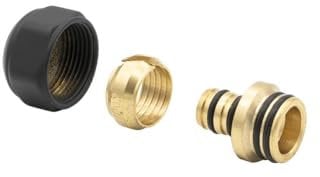 Raccordo Icma per tubo multistrato 16x2 nero
